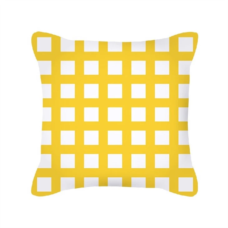 Modern Simple Geometric Pillow Home Silk Cushion Pillowcase
